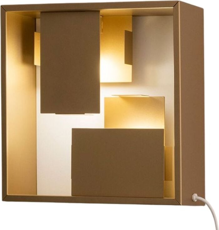 Lampa stołowa i ścienna Fato 35 cm złota