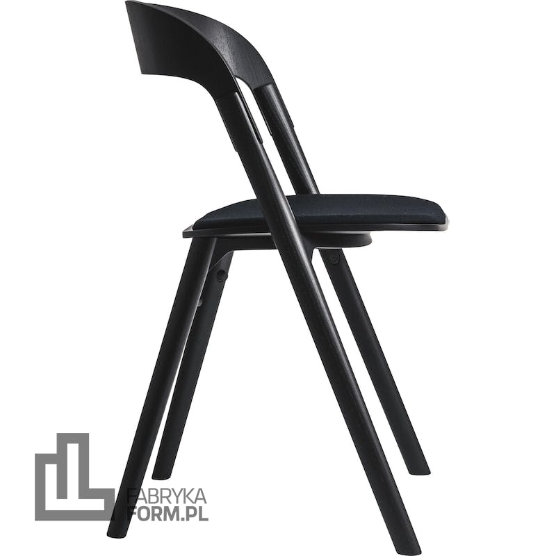 Krzesło Pila z poduszką czarne