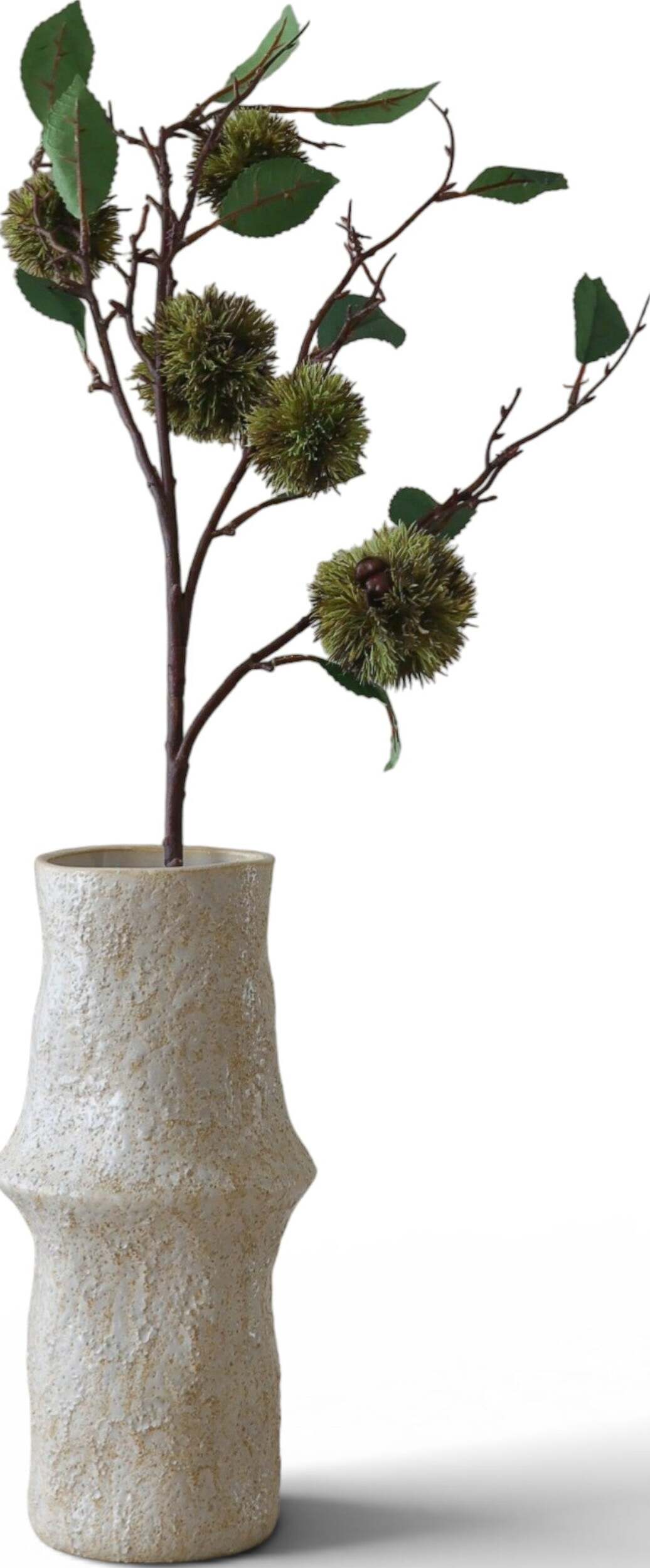 Gałązka sztuczna Botane orzech 94 cm zielony