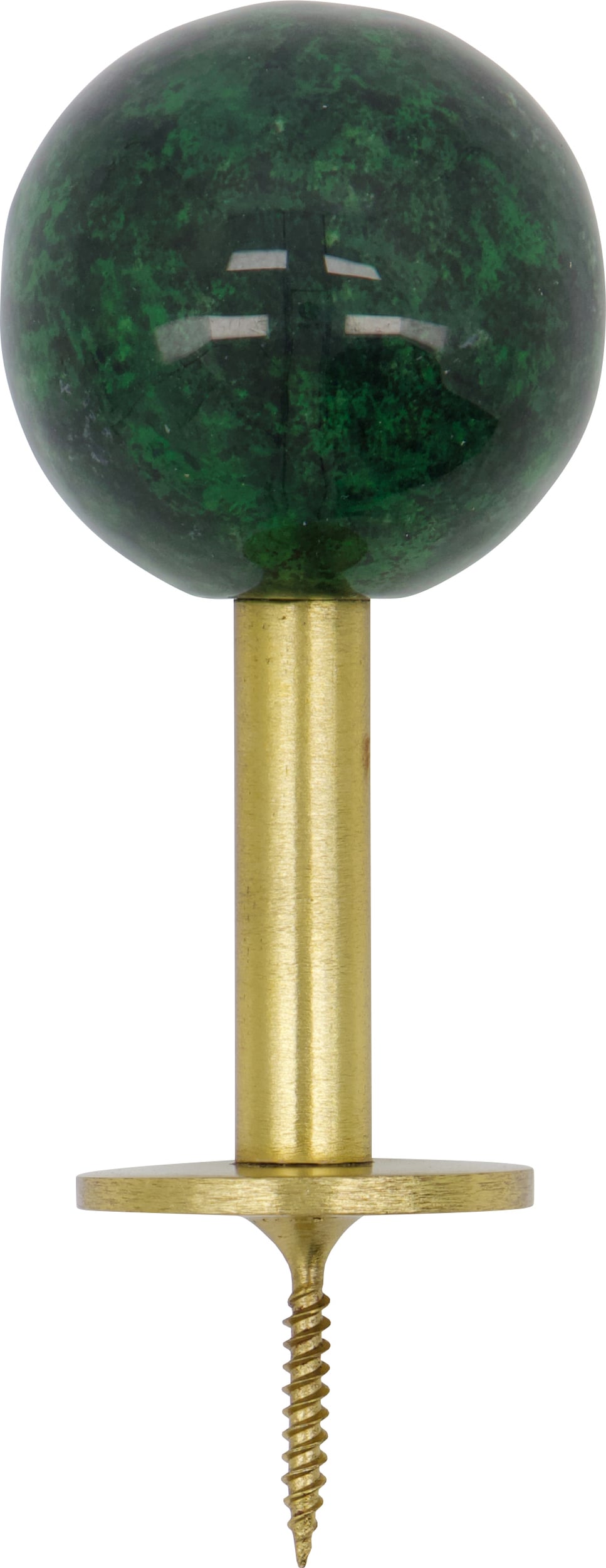 Haczyki ścienne Ball 8 cm zielone 2 szt.