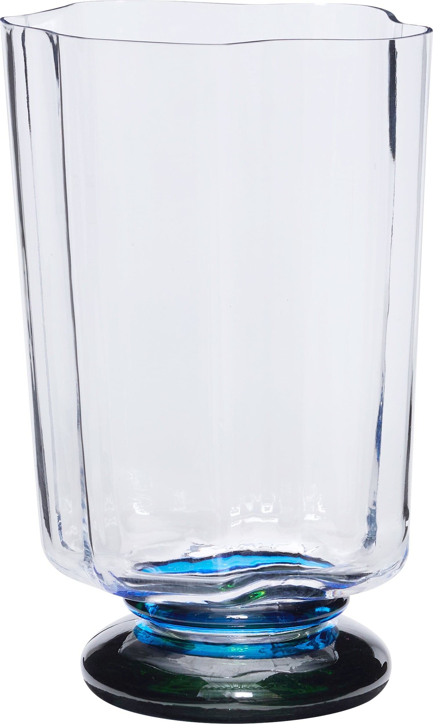 Wazon Verre 28 cm niebiesko-zielony