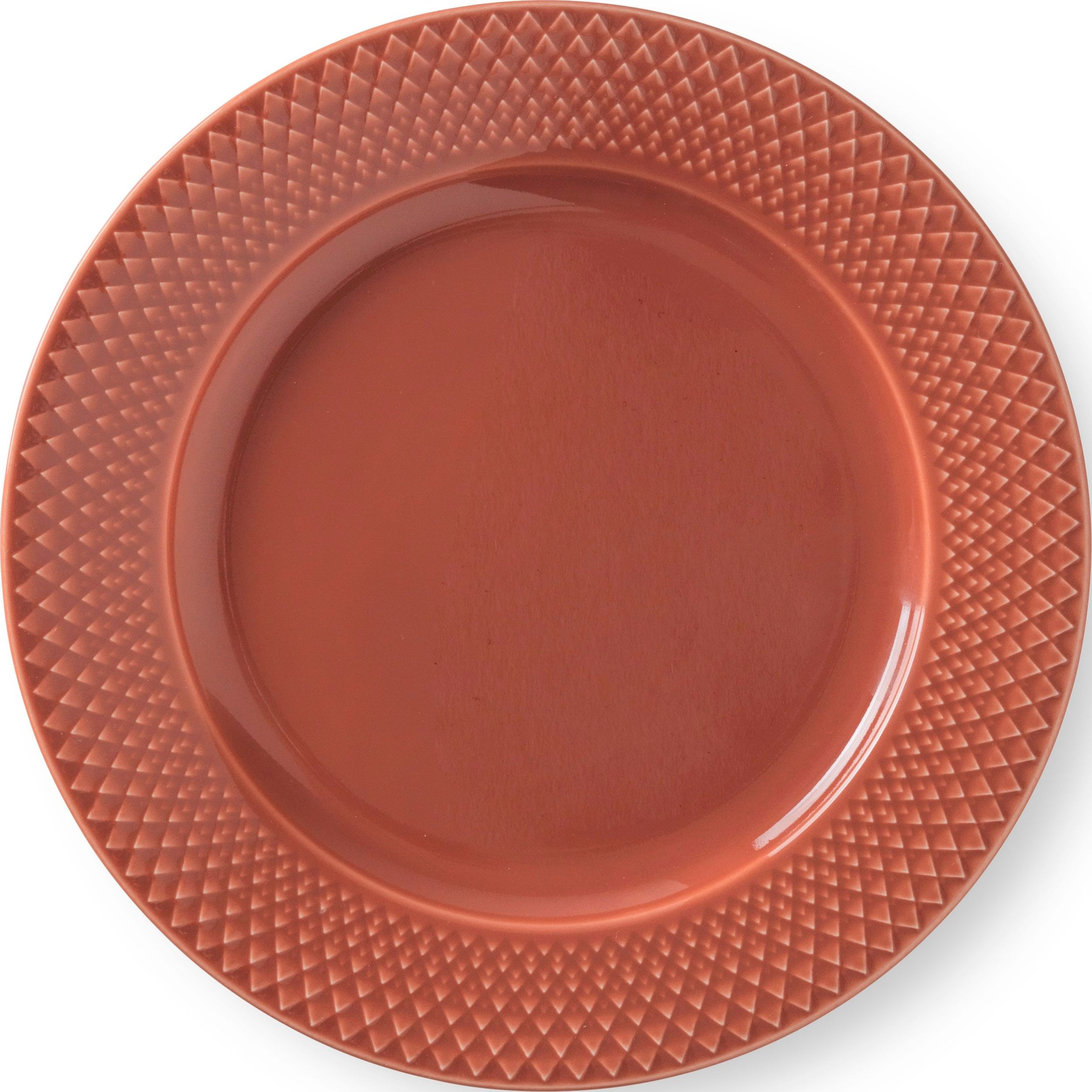 Talerz śniadaniowy Rhombe 23 cm brązowy