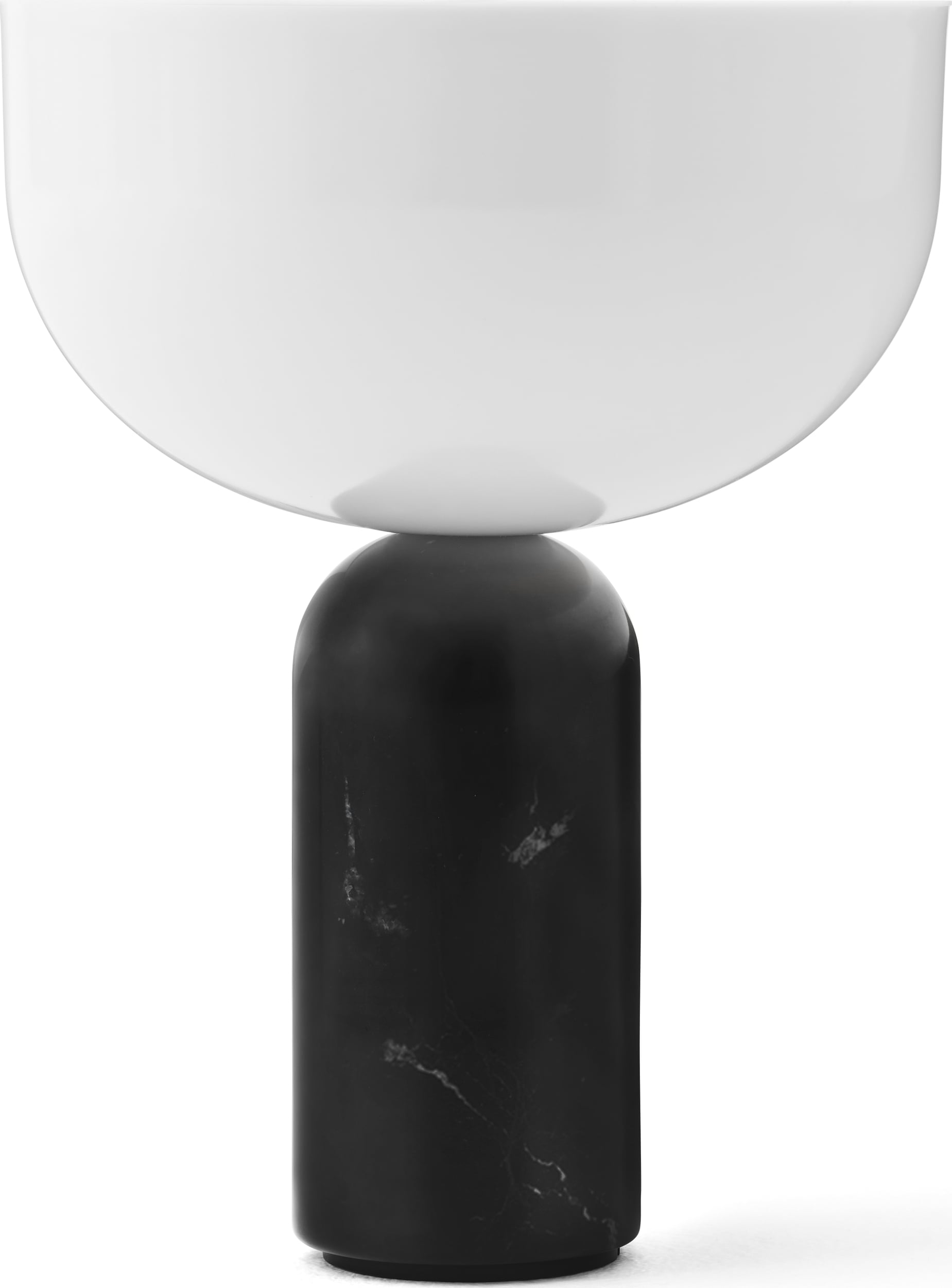 Lampa stołowa bezprzewodowa Kizu biało-czarna
