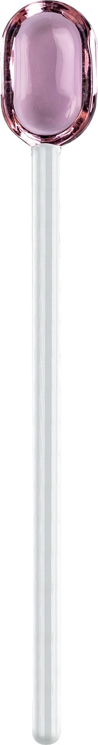 Łyżeczka Muurla 15 5 cm różowa szklana