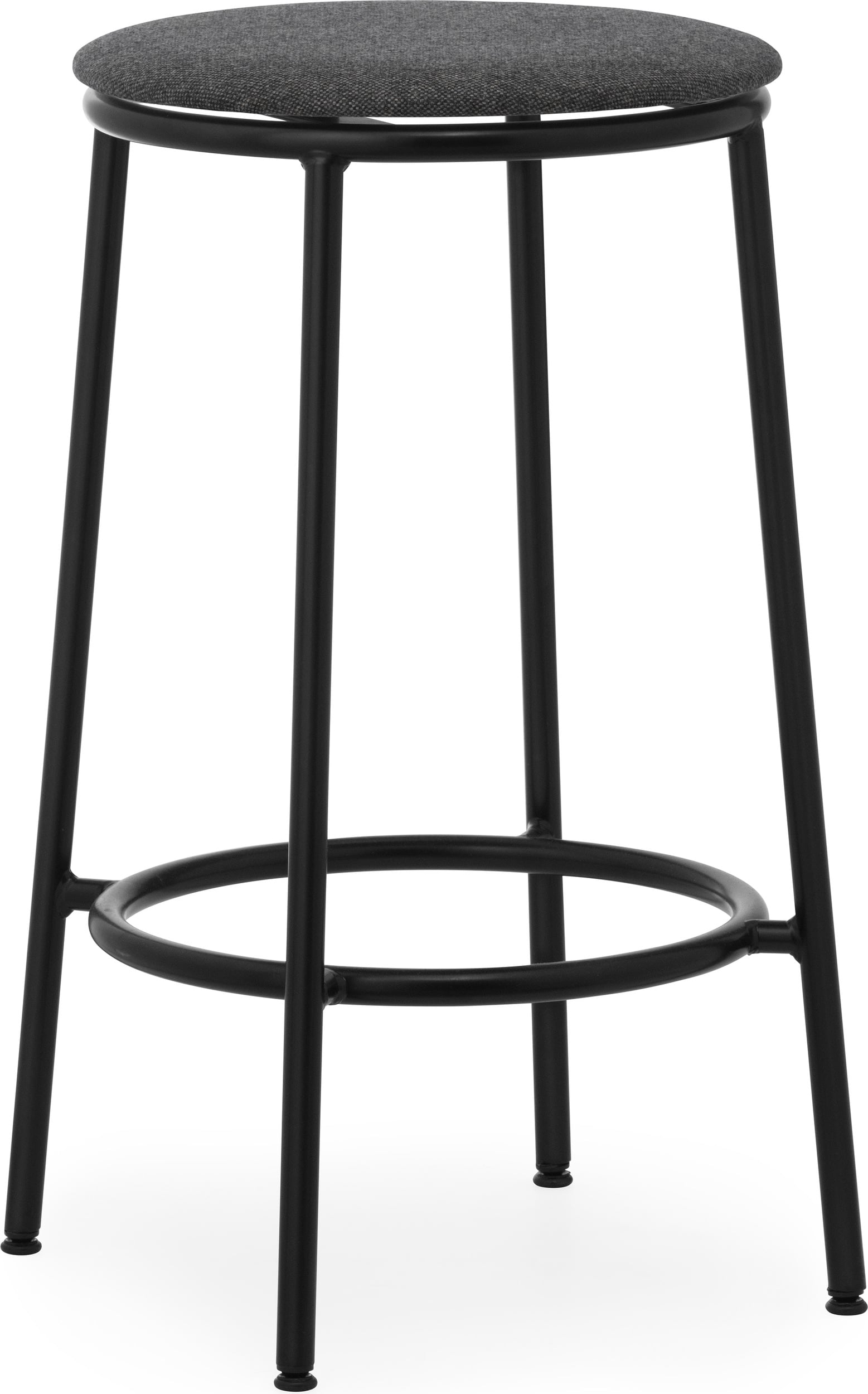 Stołek barowy Circa MLF16 Black 65 cm z tapicerowanym siedziskiem