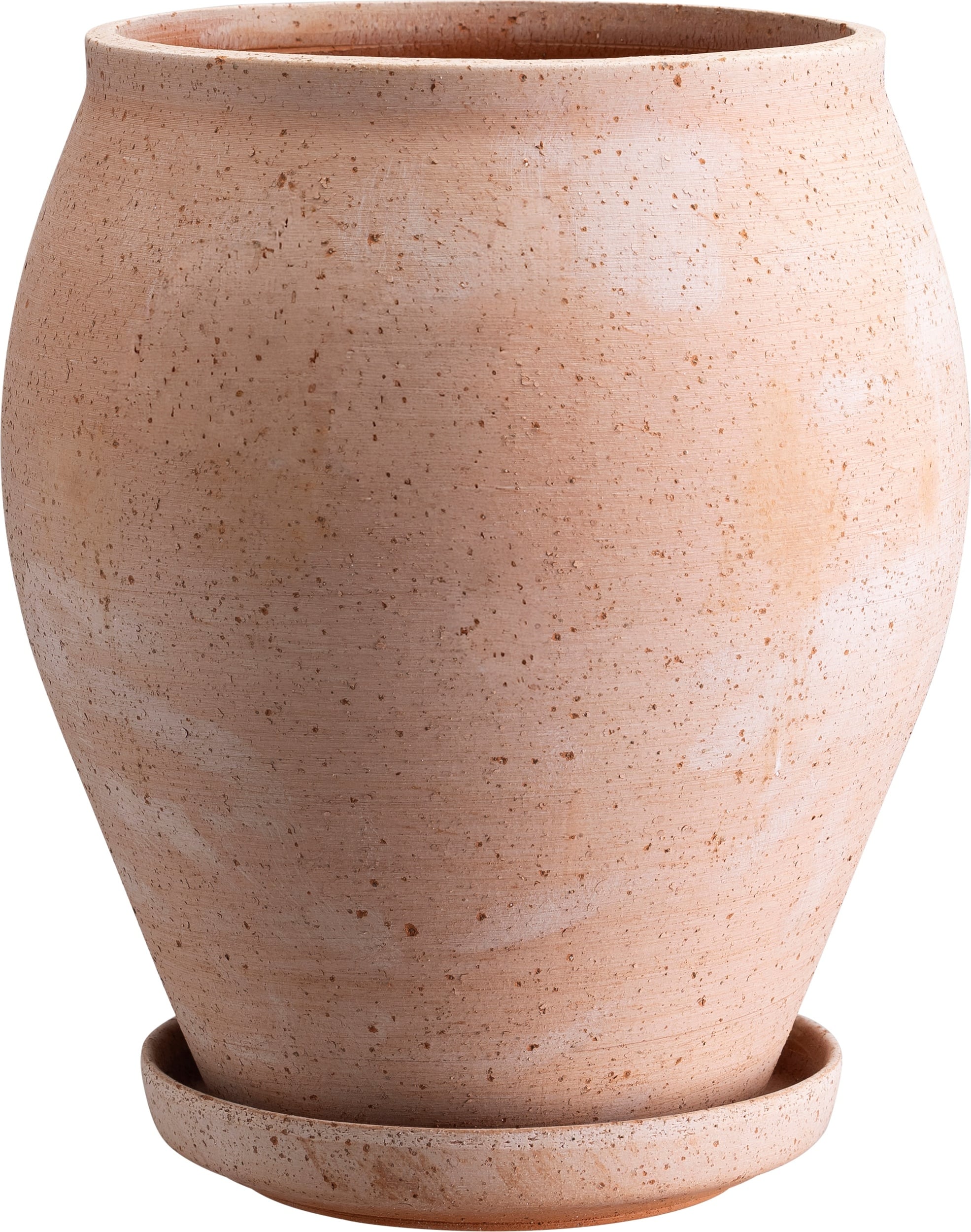 Doniczka z podstawką Delphi 22 cm różowa