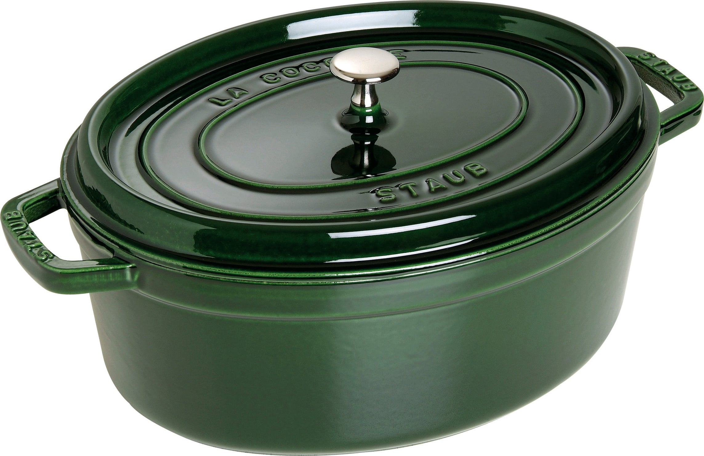Garnek La Cocotte owalny 6 7 l zielony żeliwny