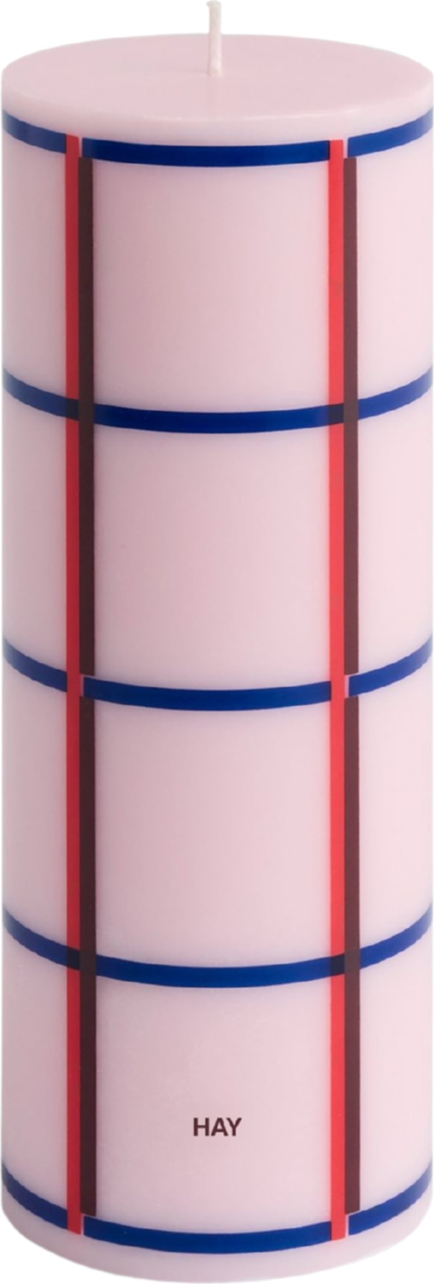 Świeca Column M różowo-bordowo-granatowa