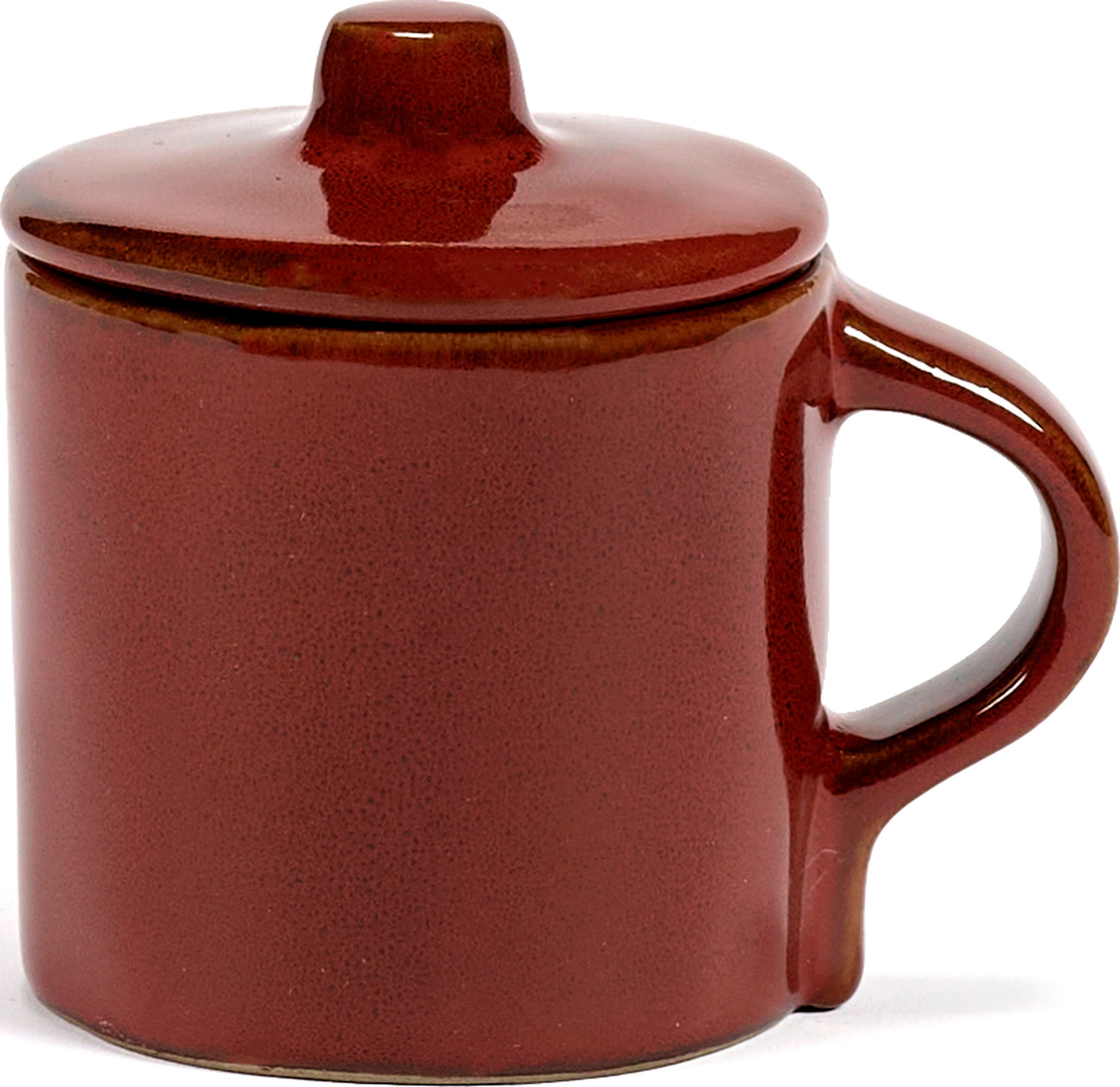 Kubki do espresso z pokrywkami La Mère 110 ml czerwone 2 szt.