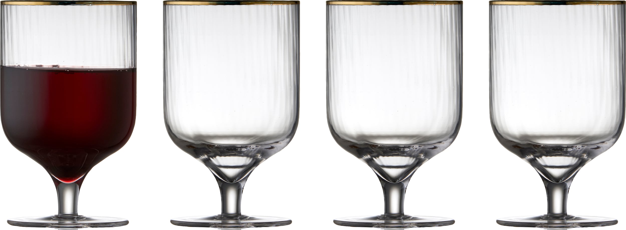 Kieliszki do wina Palermo Gold 300 ml 4 szt.