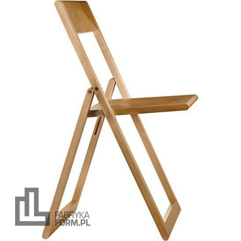 Krzesło składane Aviva naturalny buk