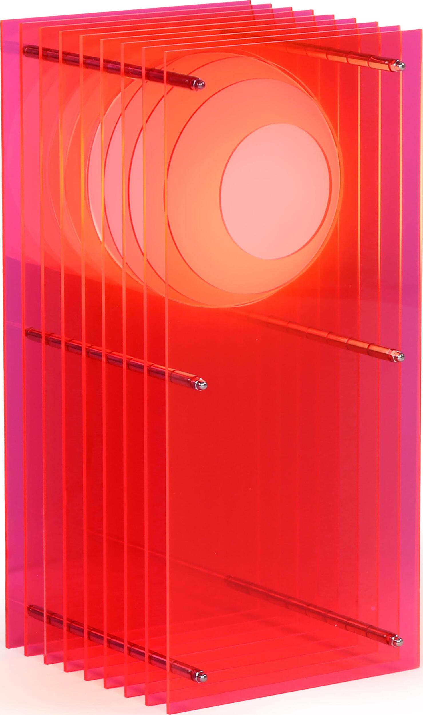 Lampa Lop Rectangle S różowa