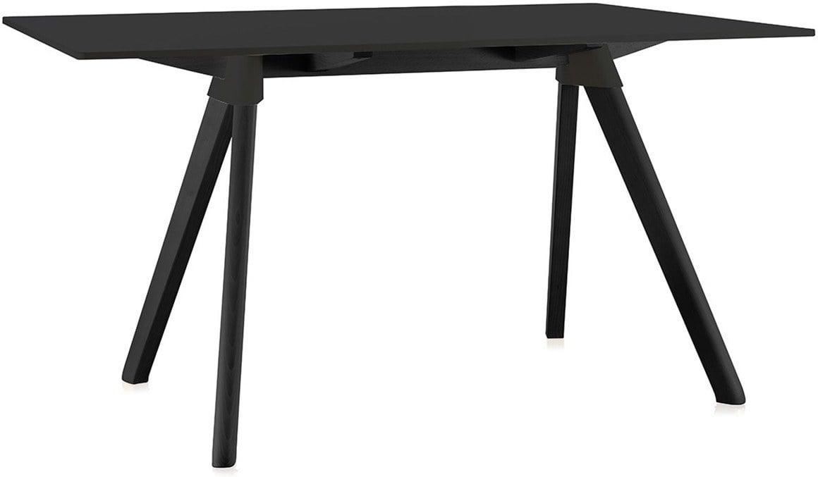 Stół Butch 129 x 75 rama czarna blat czarny