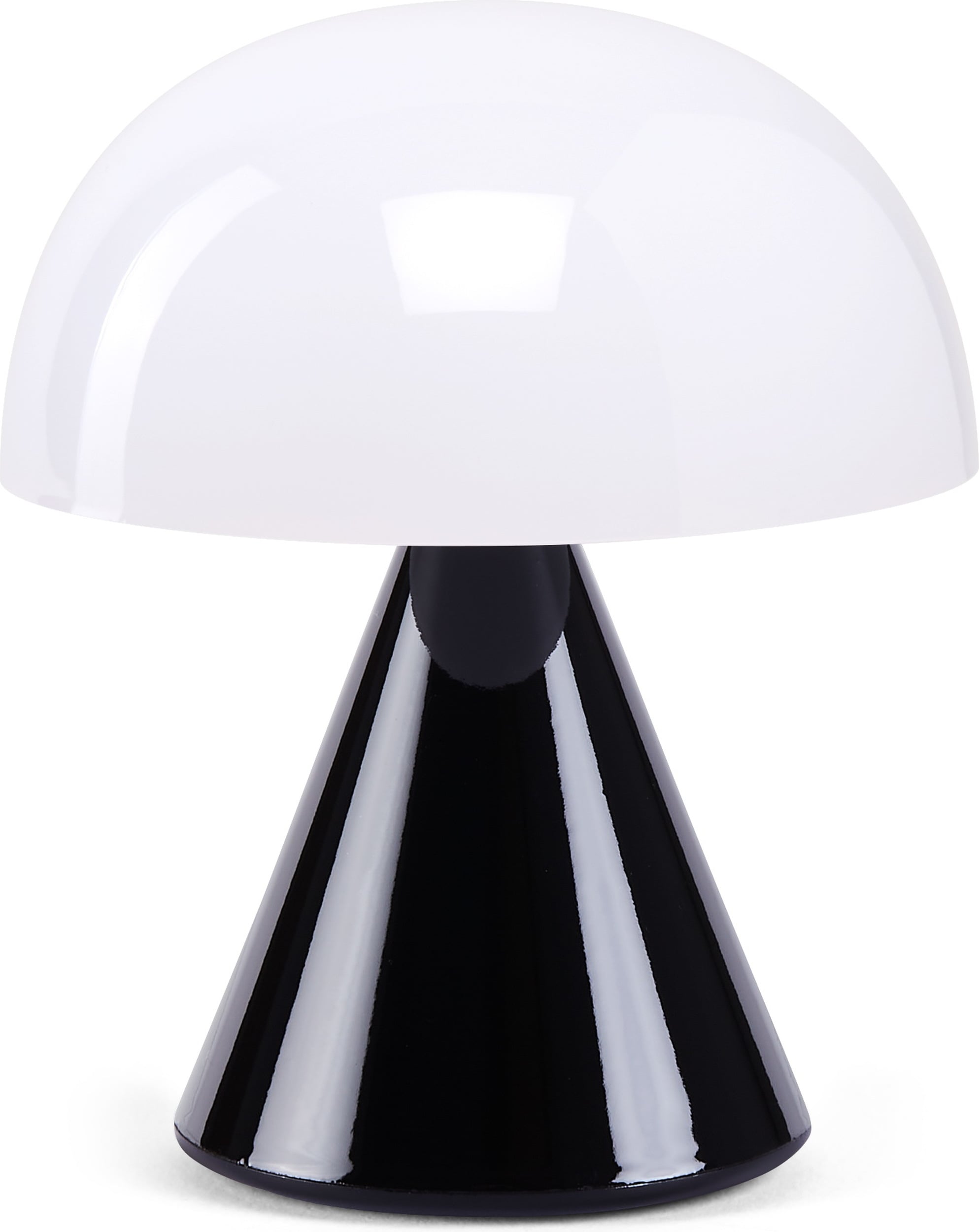 Lampa LED Mina mini błyszcząca czarna z tworzywa
