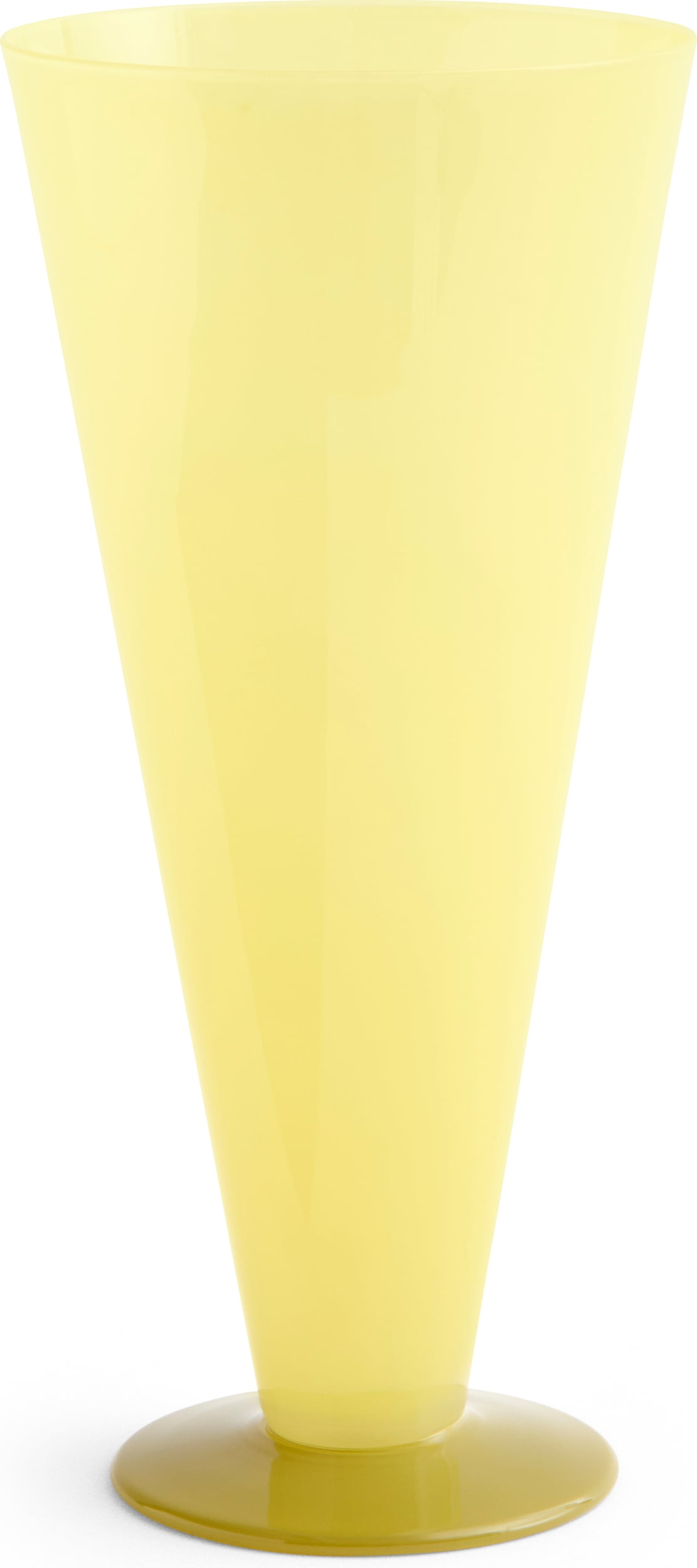 Wazon stożkowy Conical L żółty