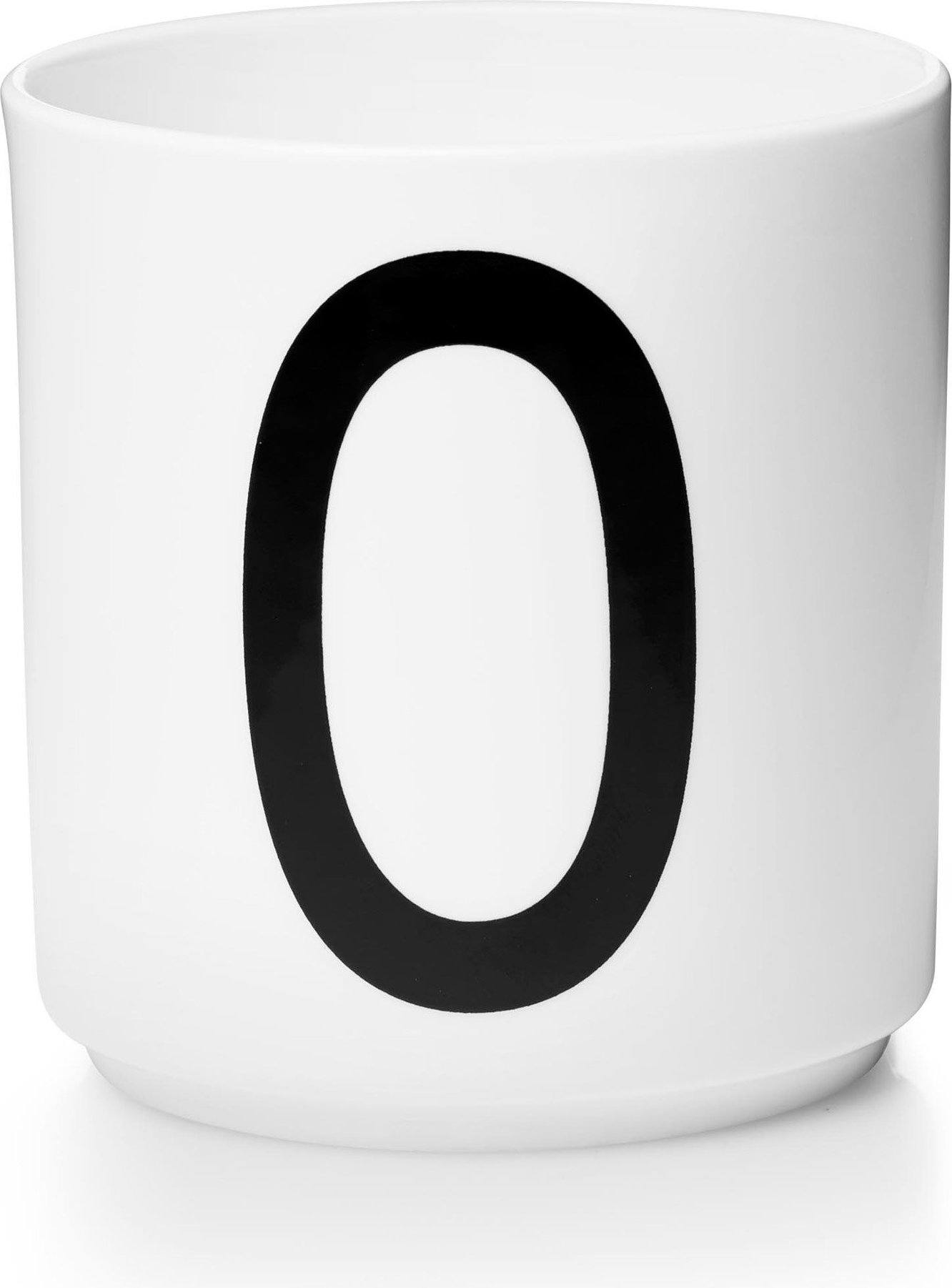 Kubek porcelanowy AJ litera O