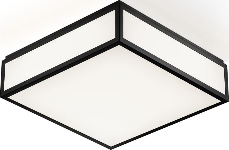 Lampa sufitowa lub kinkiet Bauhaus 30 x 30 cm czarny mat