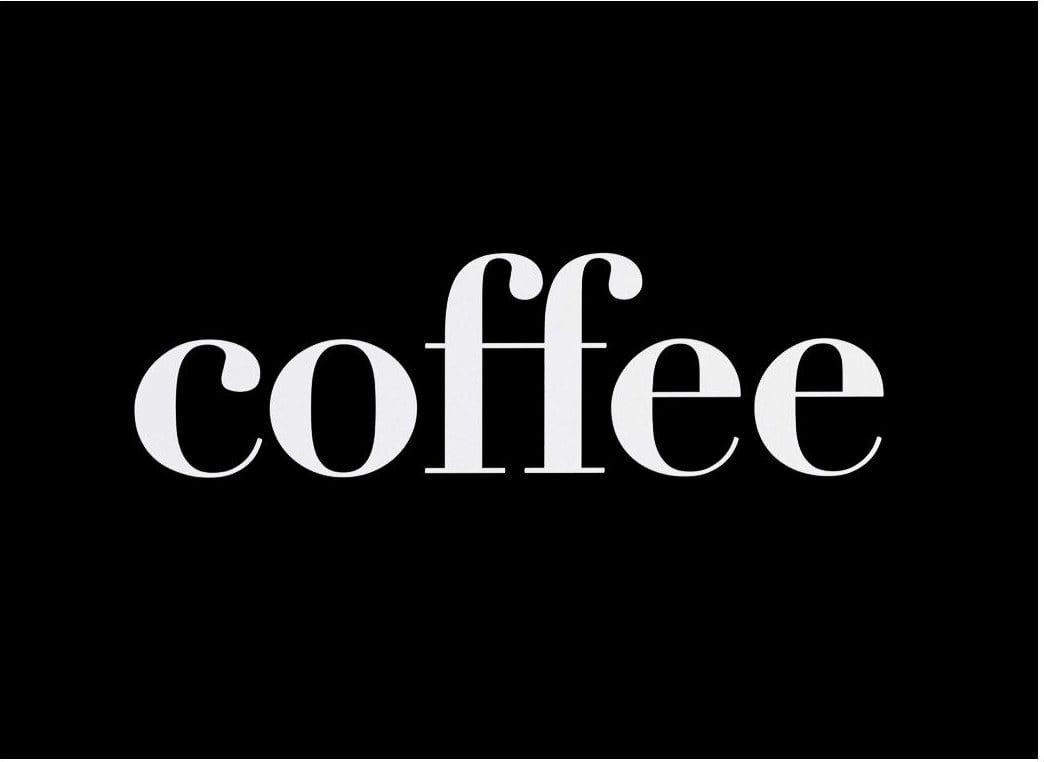 Plakat typograficzny Coffee 30 x 40 cm