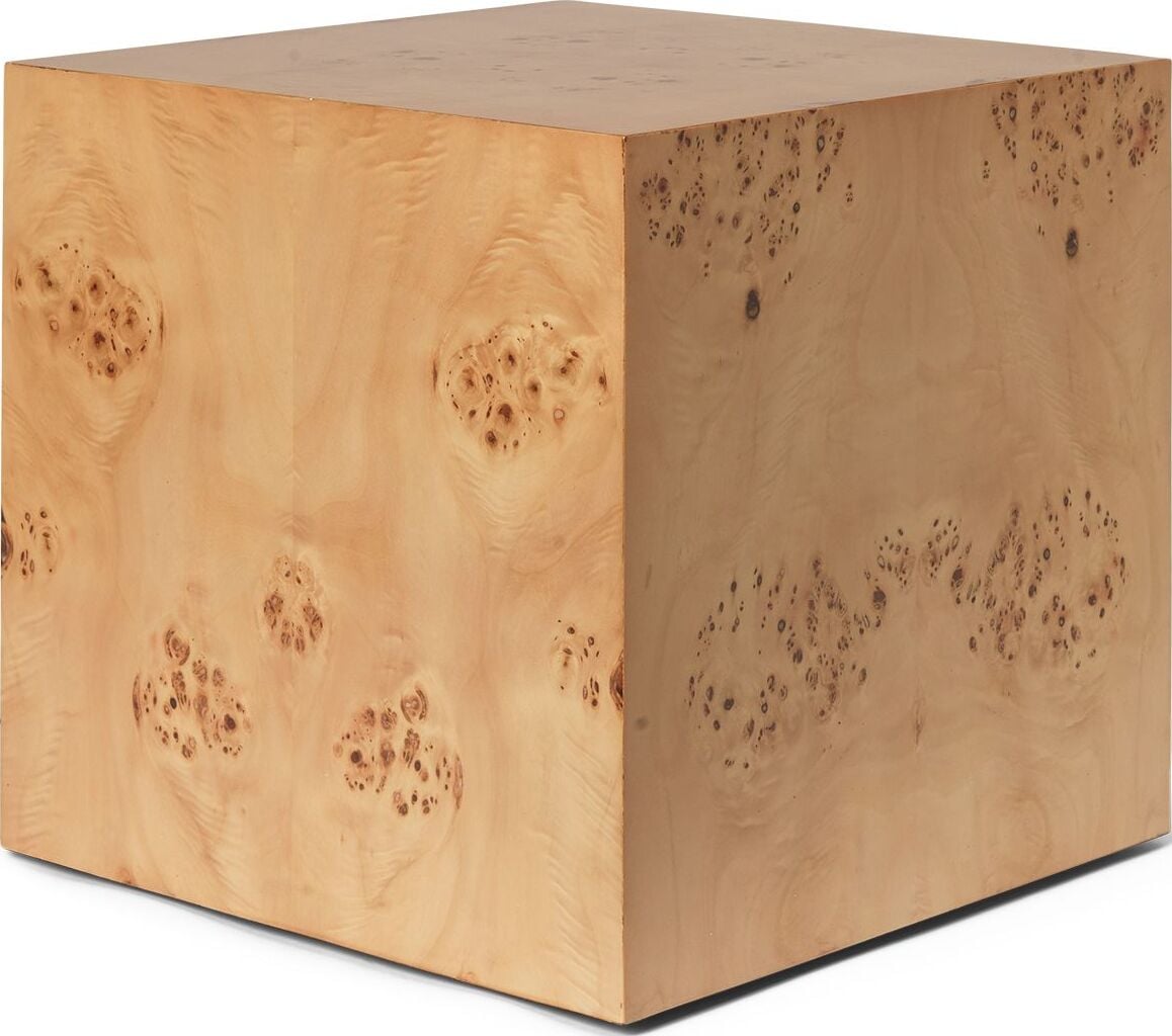 Stolik boczny Burl 40 x 40 cm jasny