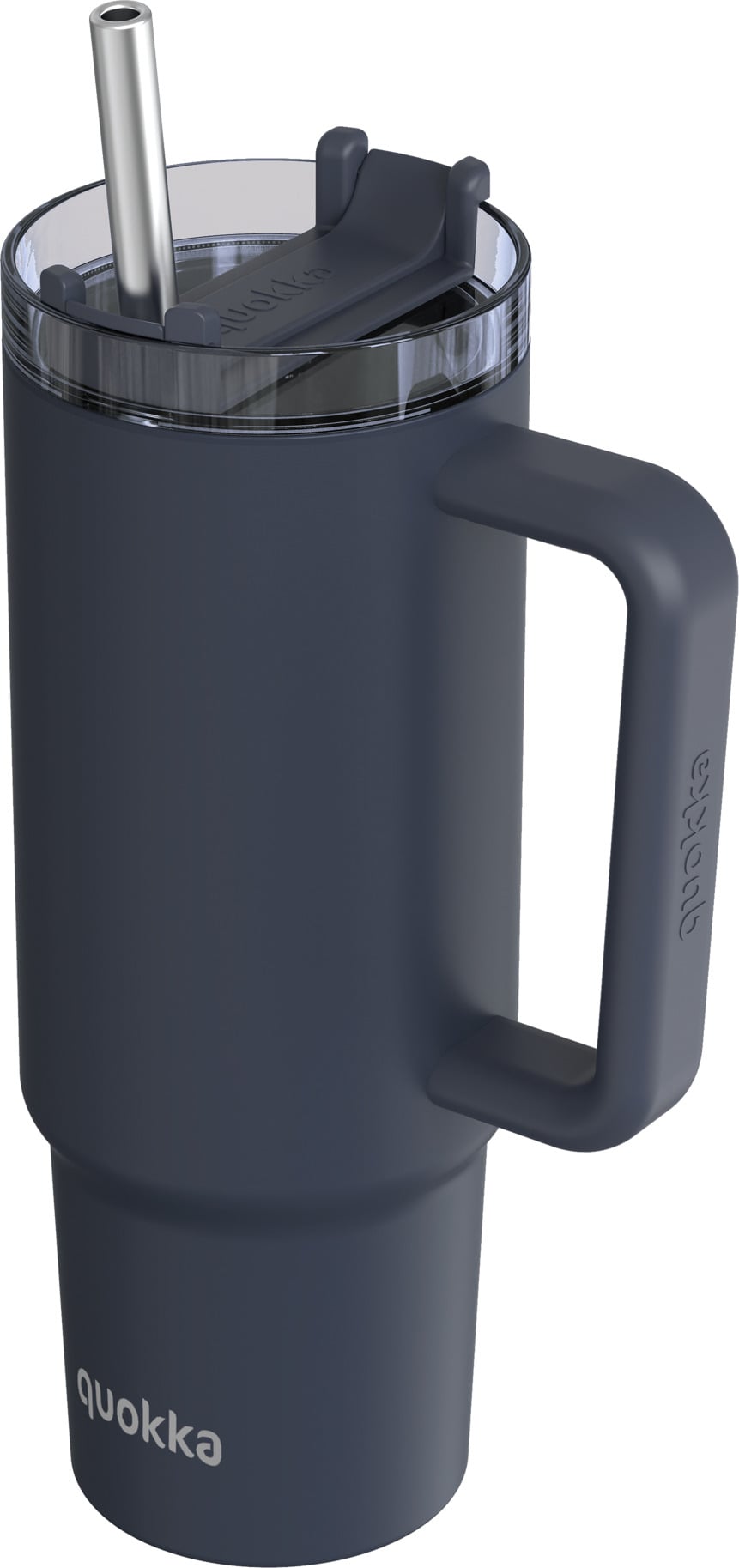Kubek termiczny ze słomką Quokka Stream 950 ml czarny