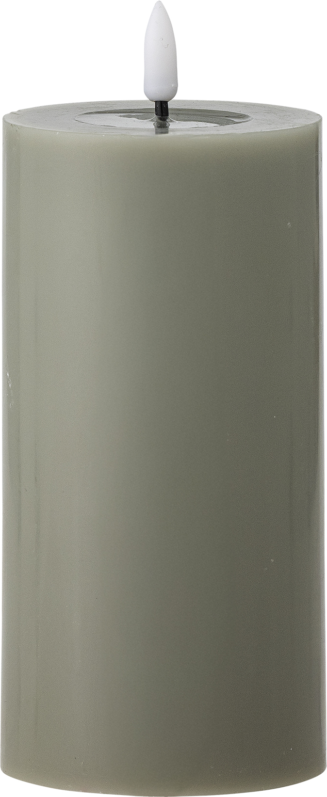 Świeca LED Ponza 15 cm zielona