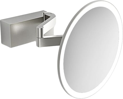 Lusterko kosmetyczne powiększające x5 Vision stal matowa ścienne