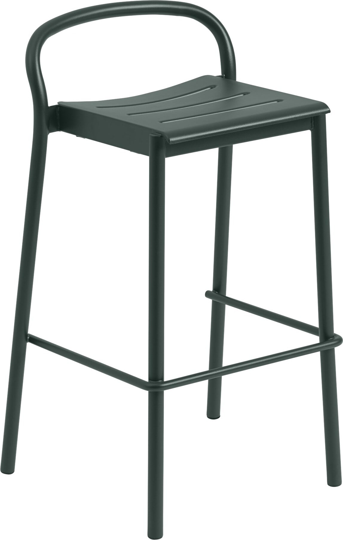 Stołek barowy Linear 75 cm ciemnozielony