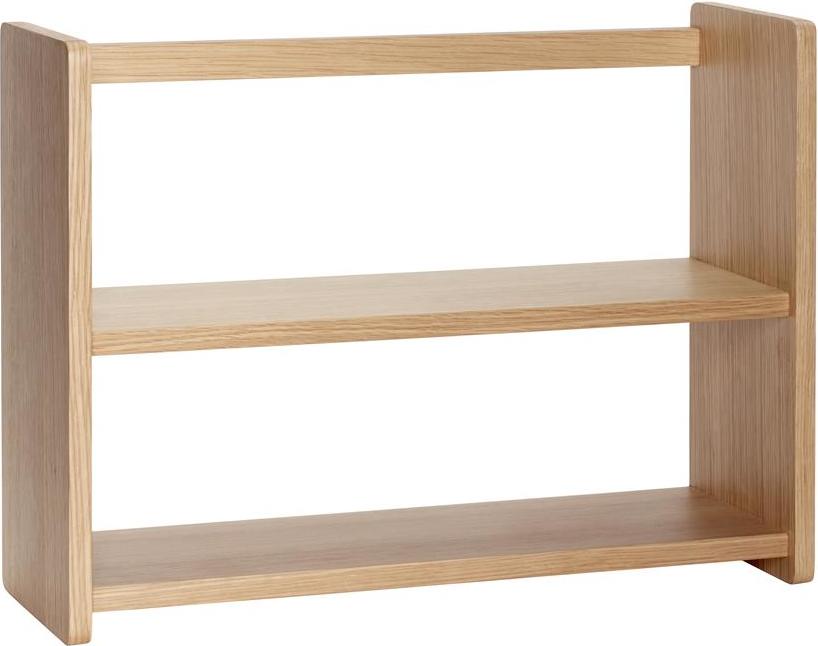 Półka ścienna Hübsch 60 cm drewniana podwójna