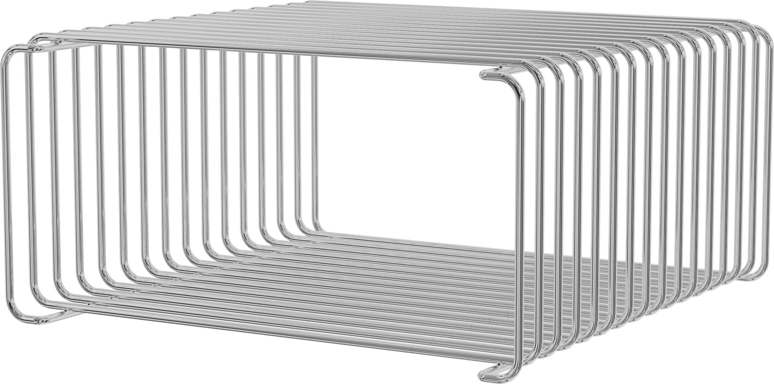 System modułowy Panton Wire 34 8 x 34 8 x 17 2 cm chromowany