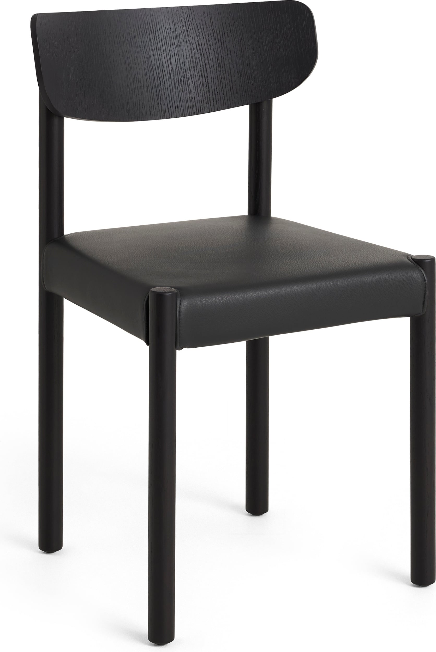 Krzesło Pack czarny dąb siedzisko tapicerowane Grano Black