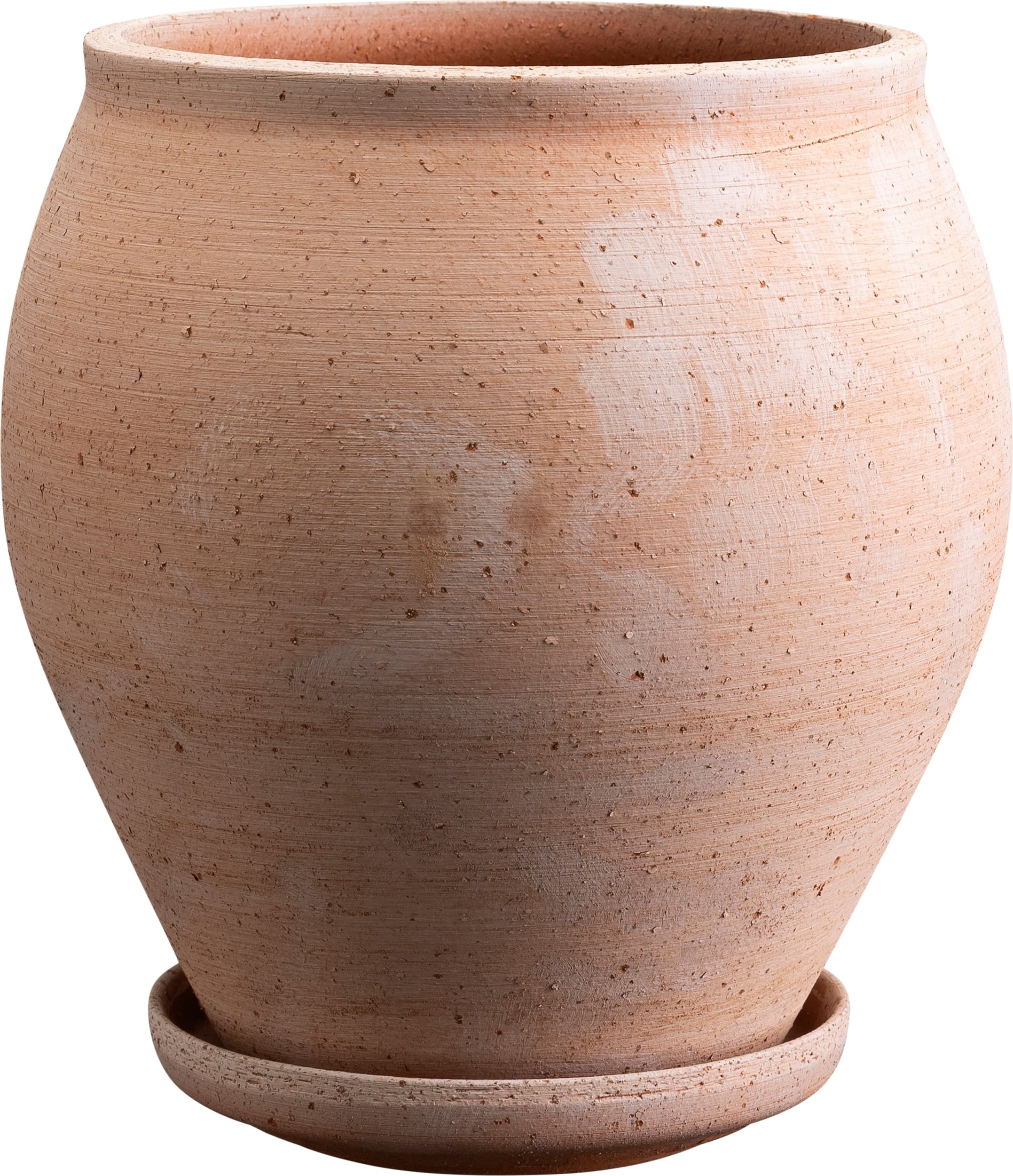 Doniczka z podstawką Delphi 20 cm różowa