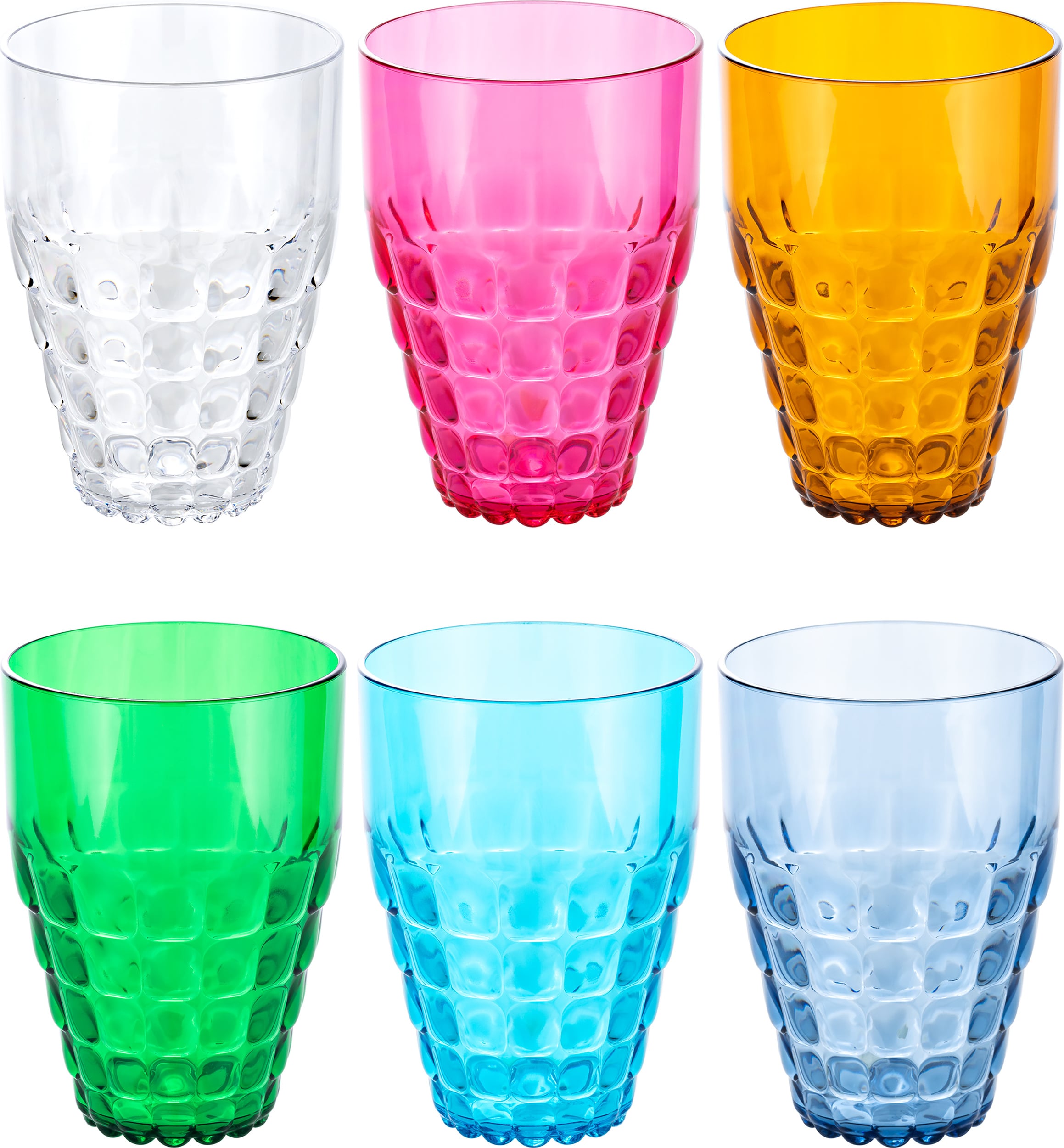 Kubki Tiffany 510 ml kolorowe 6 szt.