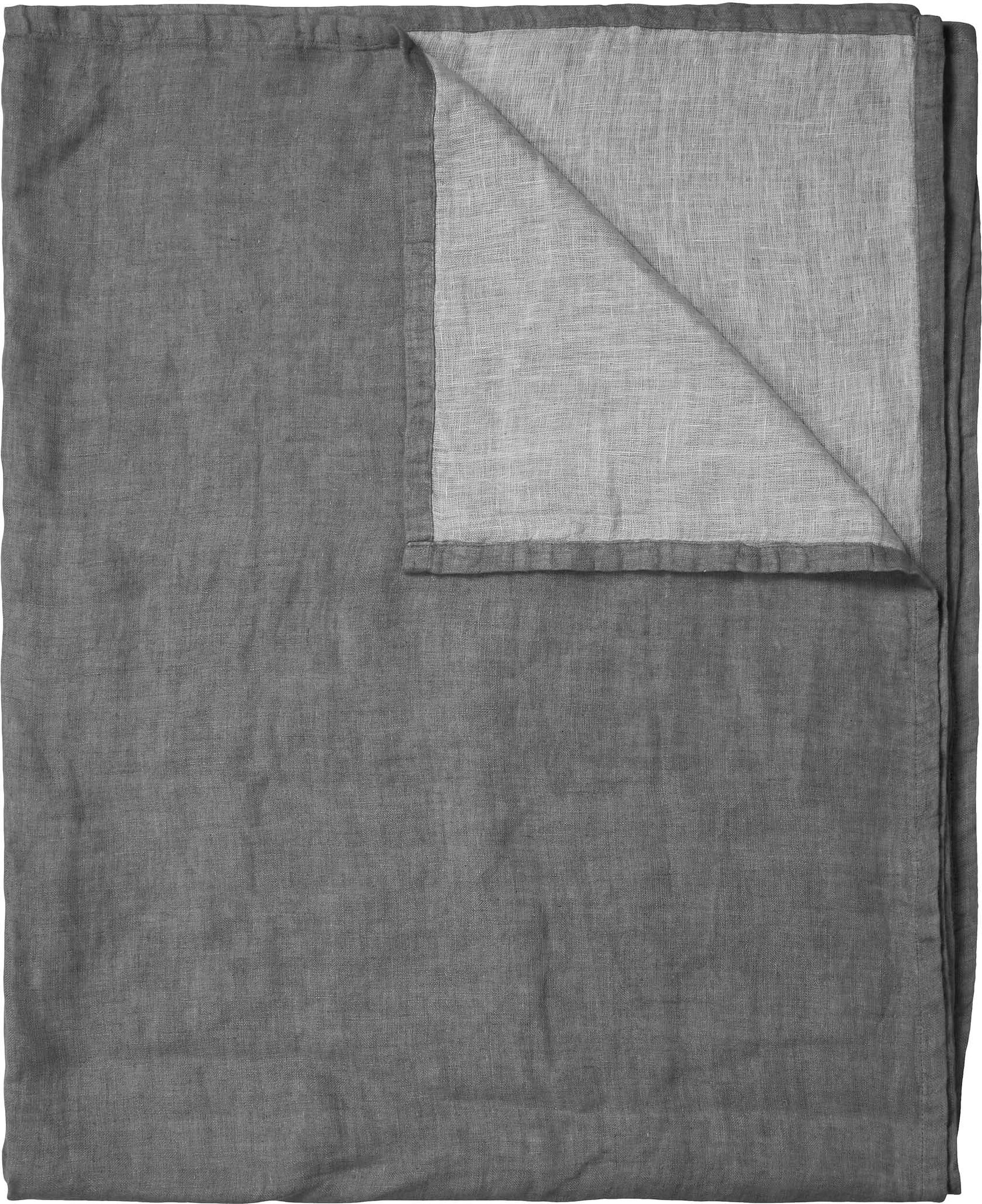 Narzuta Linka 180 x 265 cm ciemnoszara lniana