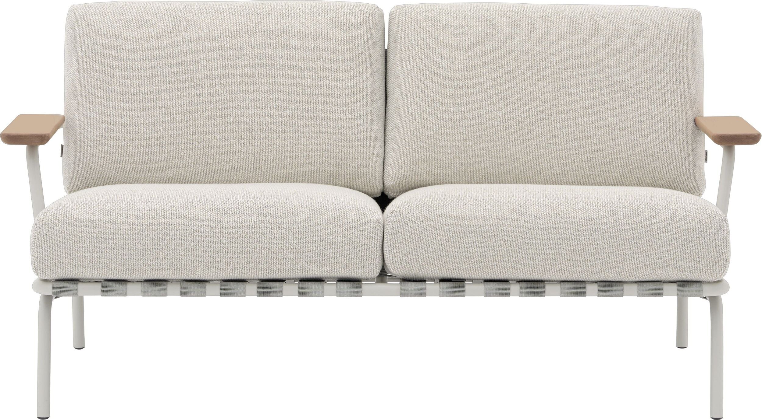 Sofa ogrodowa Settle beżowa dwuosobowa