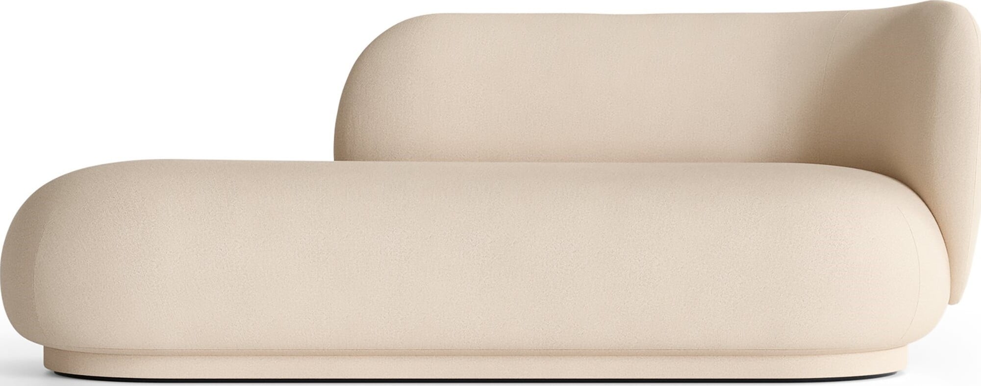 Leżanka prawostronna Rico Brushed kremowy