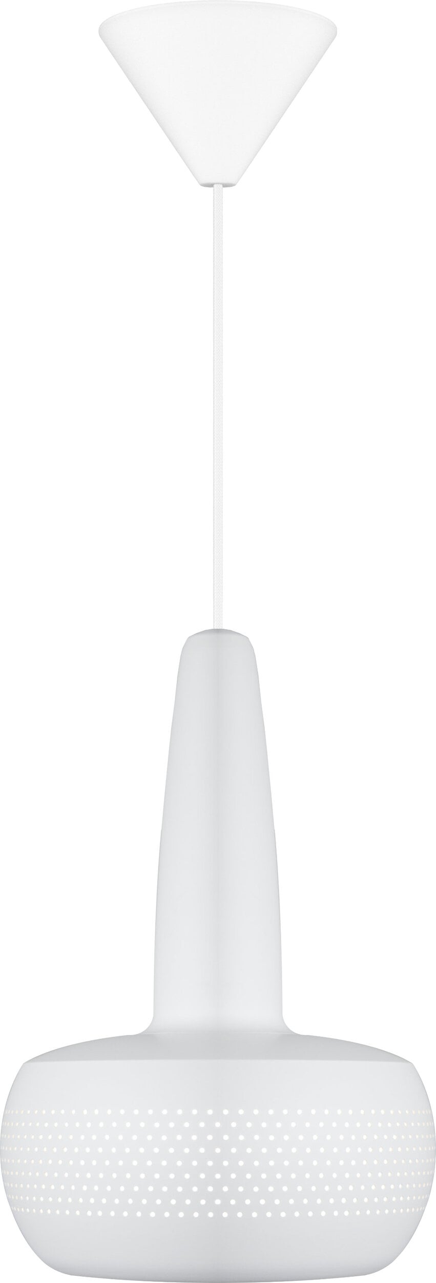 Lampa wisząca Clava biała z białą rozetą