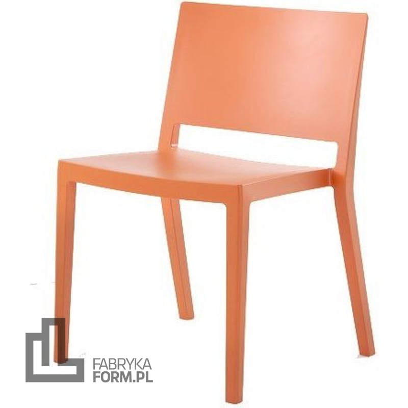 Krzesło Lizz Mat pomarańczowe