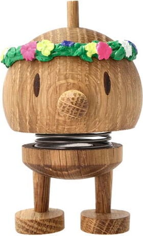 Figurka Flower Bumble S naturalny dąb