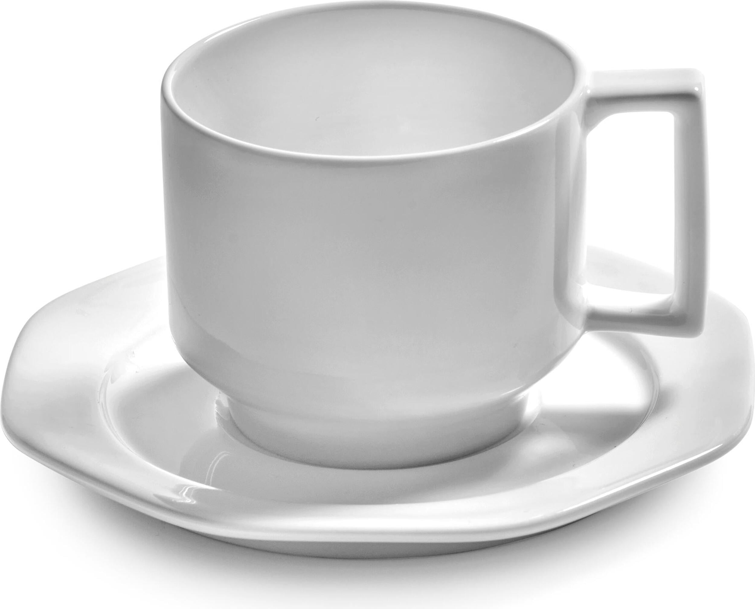Filiżanki do espresso ze spodkami Alba 120 ml 2 szt.