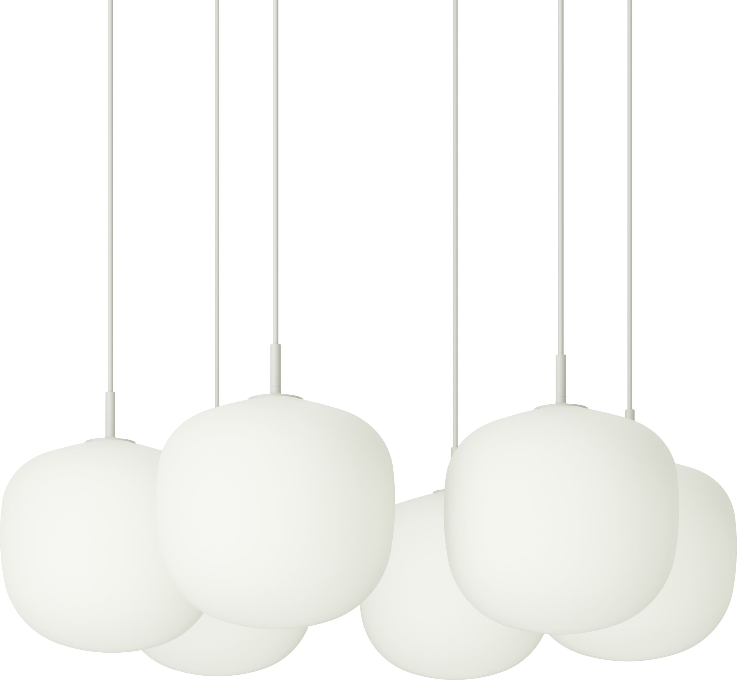Lampa wisząca Rime 6-punktowa 25 cm biała
