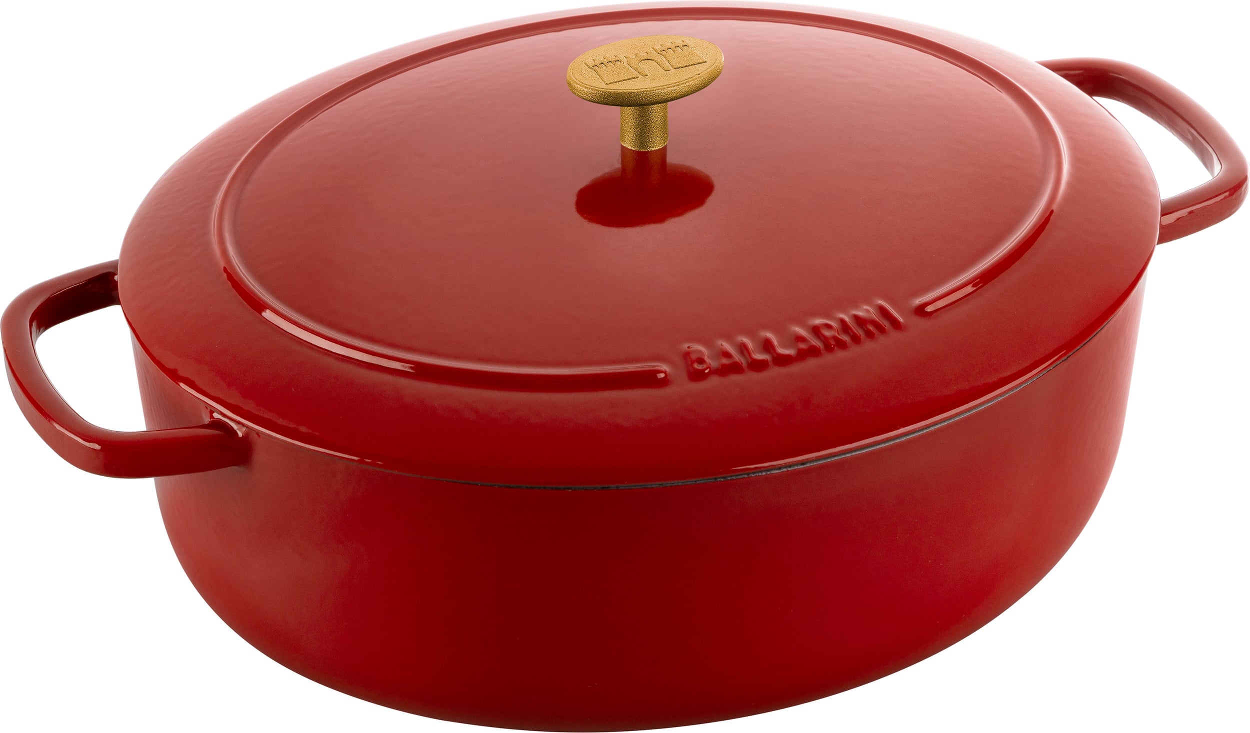 Garnek Bellamonte owalny 5 5 l czerwony