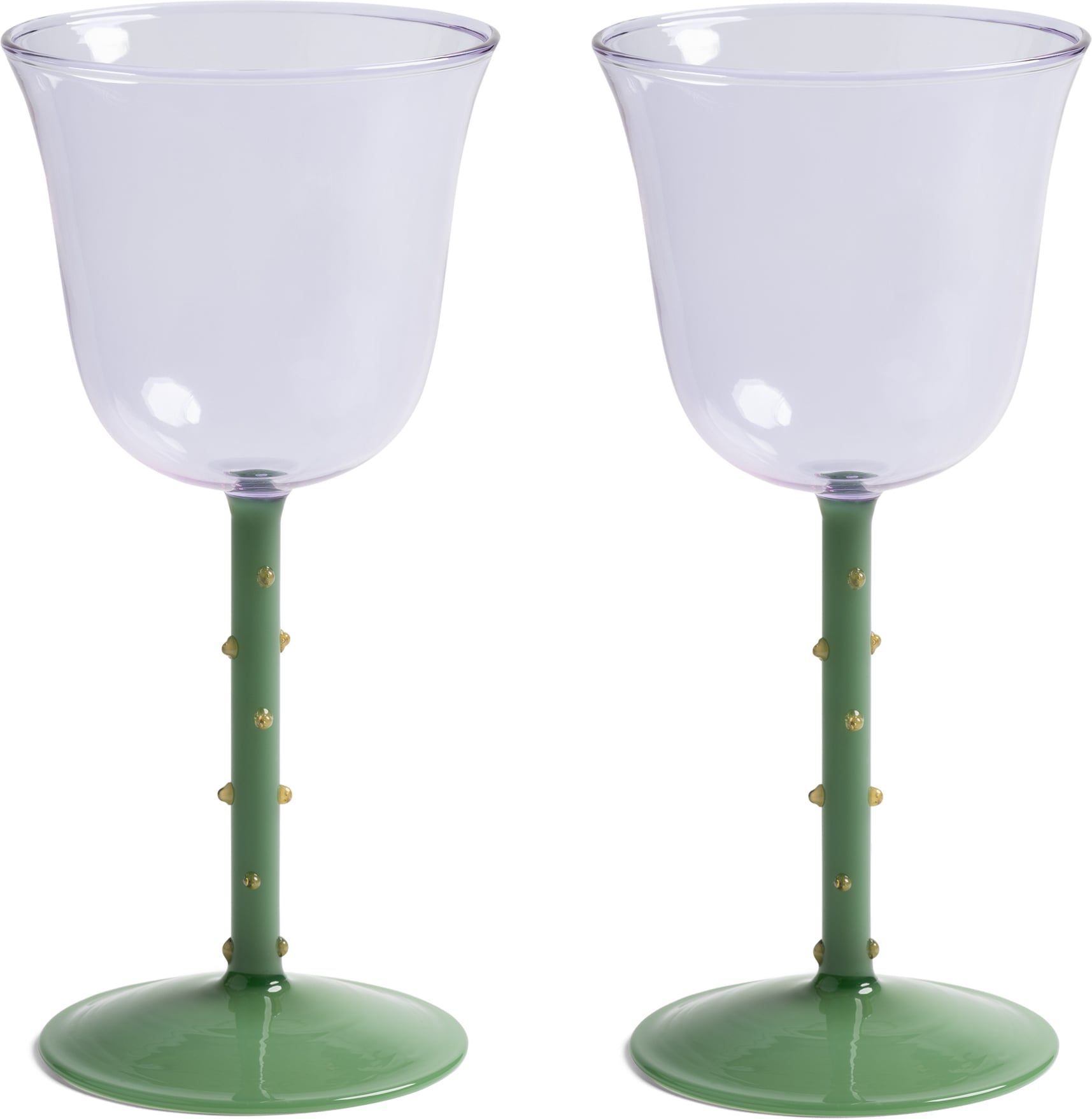 Kieliszki do wina Dot 180 ml fioletowe 2 szt.