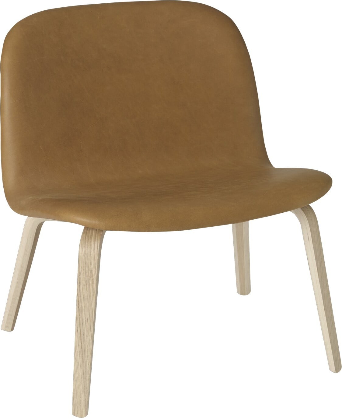 Krzesło Visu Refine Leather Cognac 39 5 cm tapicerowane tapicerowane