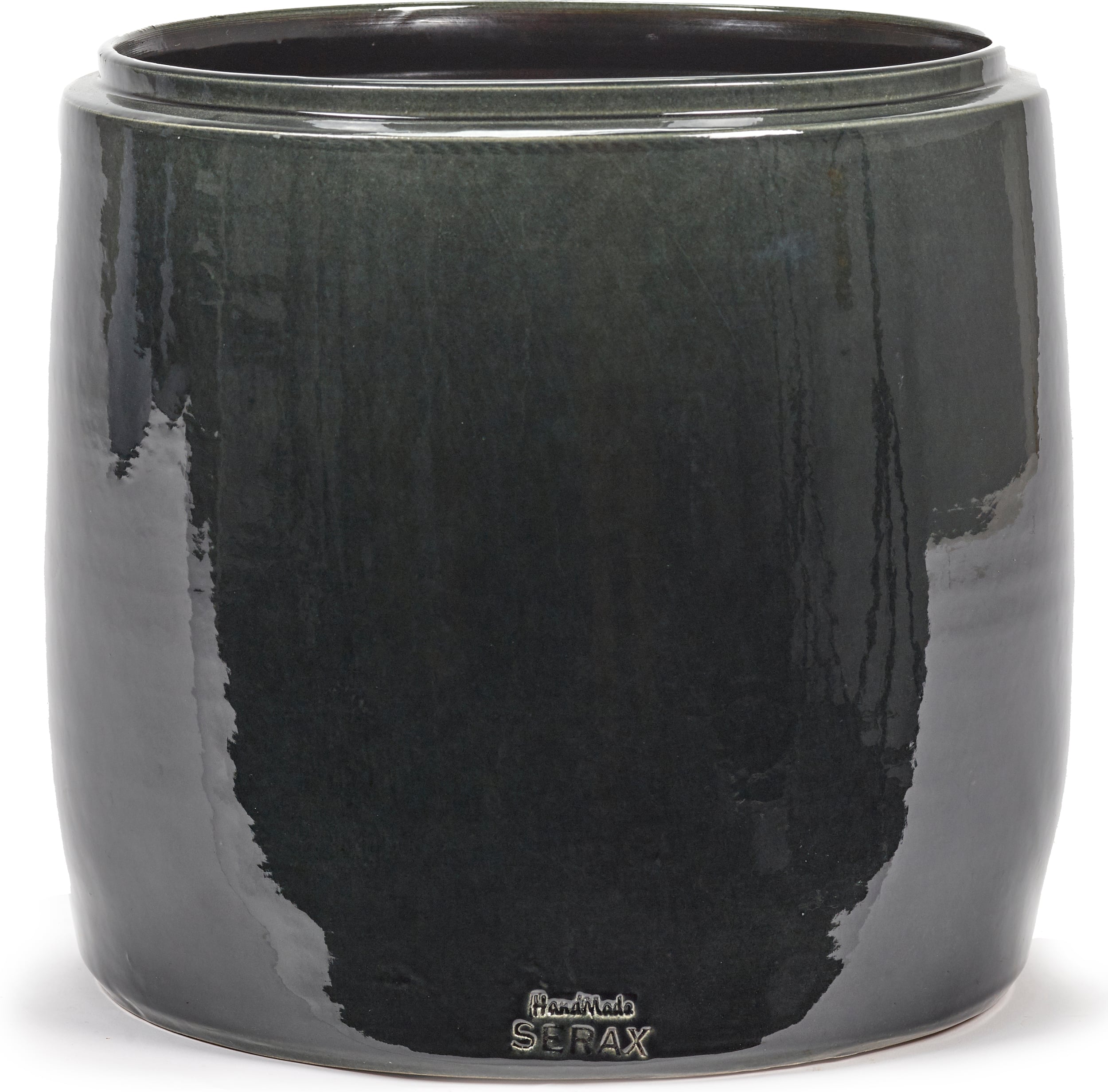 Osłonka na doniczkę Glazed Shades 30 cm ciemnoszara