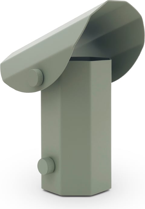 Lampa stołowa bezprzewodowa Apolin 18 cm szałwiowa zieleń