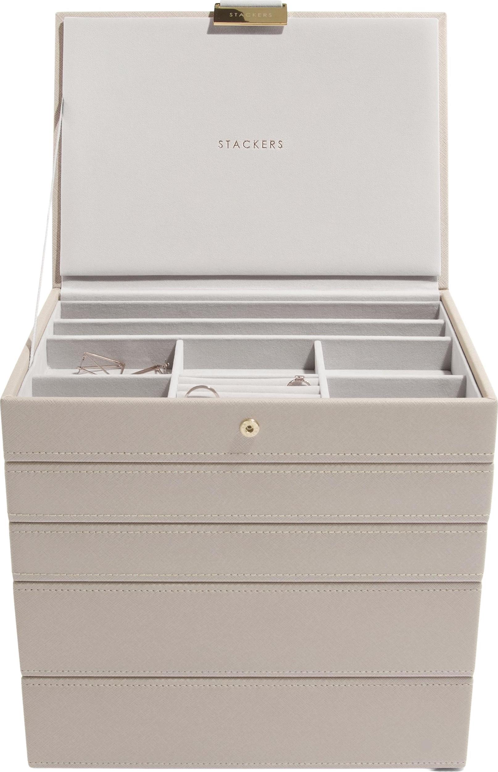 Szkatułka na biżuterię Stackers pięcioelementowa classic taupe