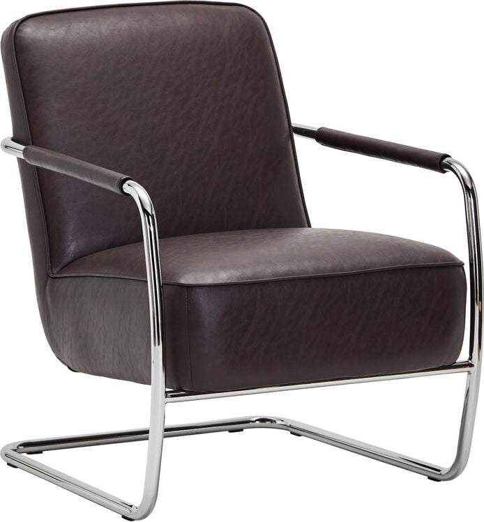 Fotel Comma Lounge brązowy