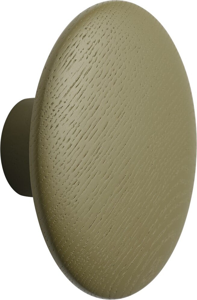 Haczyk ścienny Dots Wood 13 cm khaki