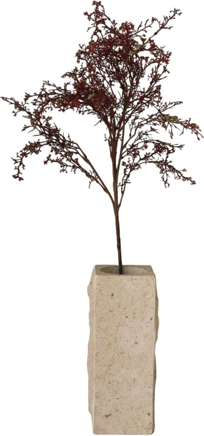 Gałązka sztuczna Botane perukowiec 90 cm czerwony