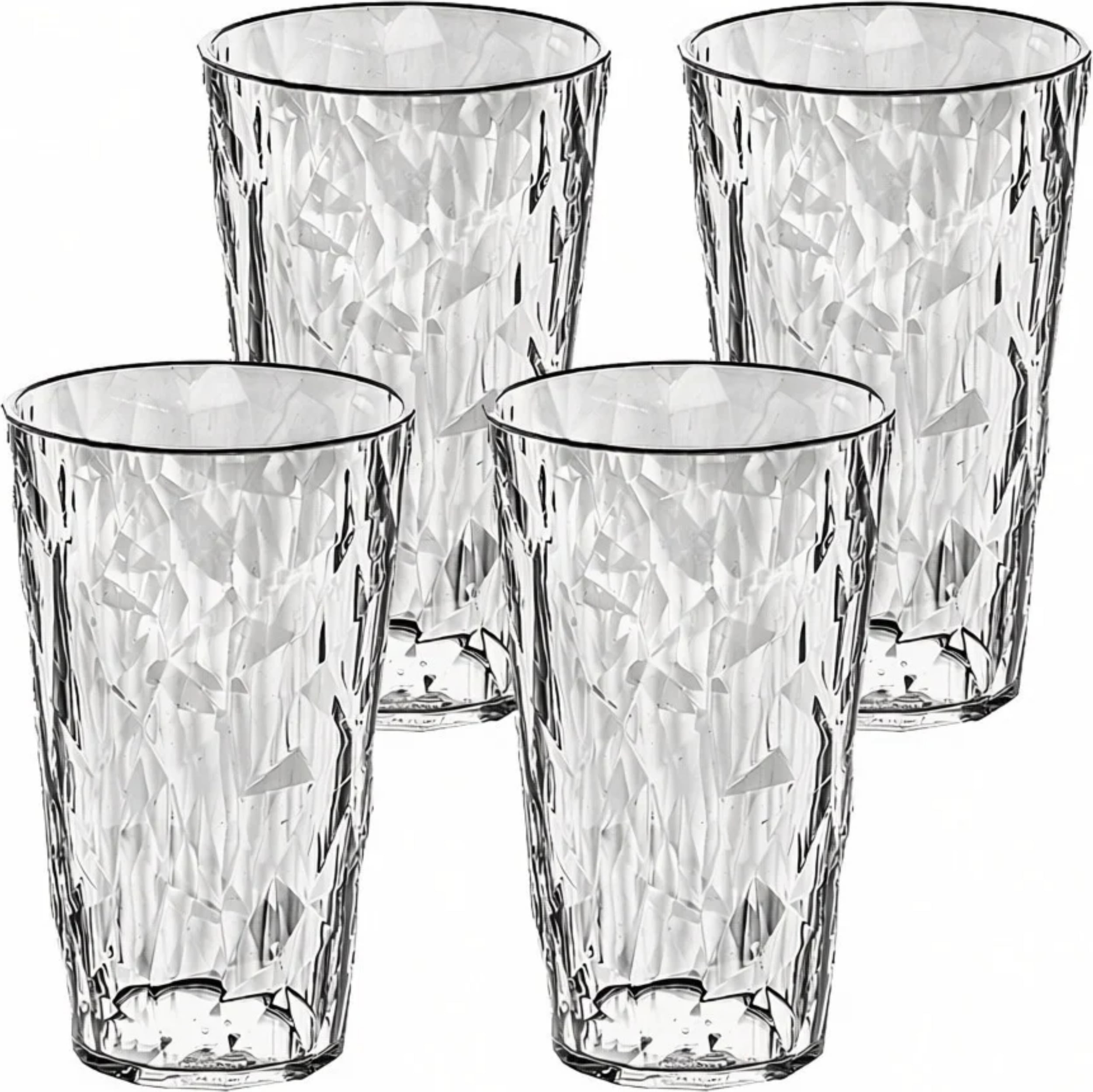 Szklanki z tworzywa Club No. 30 Tritan 400 ml jasnoszare 4 szt.